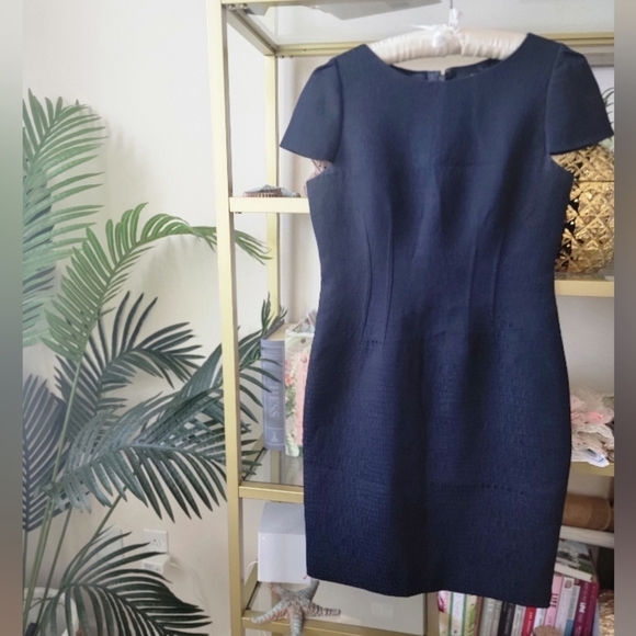 Tahari Shift Dress - Navy Blue - No Size - Measurements Listed - Picture 6 of 8